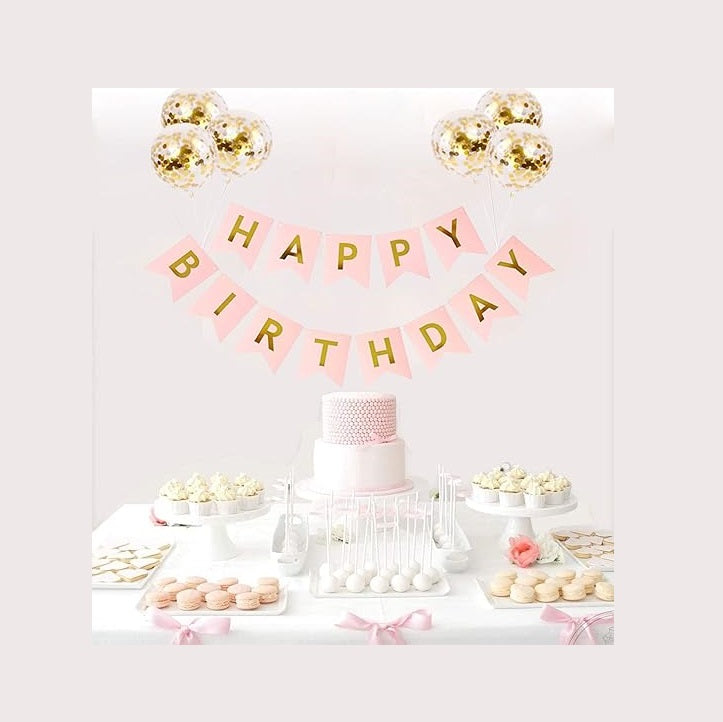 Bulk Happy Birthday Banner with Confetti Balloons for Birthday Party Decoration Supplies Wholesale
