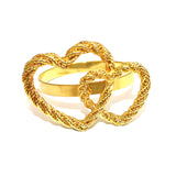 Bulk 10pcs 1.57" Gold Heart Shaped Napkin Rings Stainless Steel Napkin Holders for Home Hotel and Restaurant Decorations Wholesale