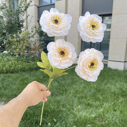 Wedding Floral Backdrop Artificial Lotus Stems - 23.23" Bendable Silk Decor for Venue Styling