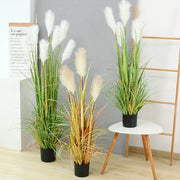 64 Inch Artificial Pampas Grass Bundle, 7 Styles, Bulk Wholesale, Decorative Faux Plants in Vase