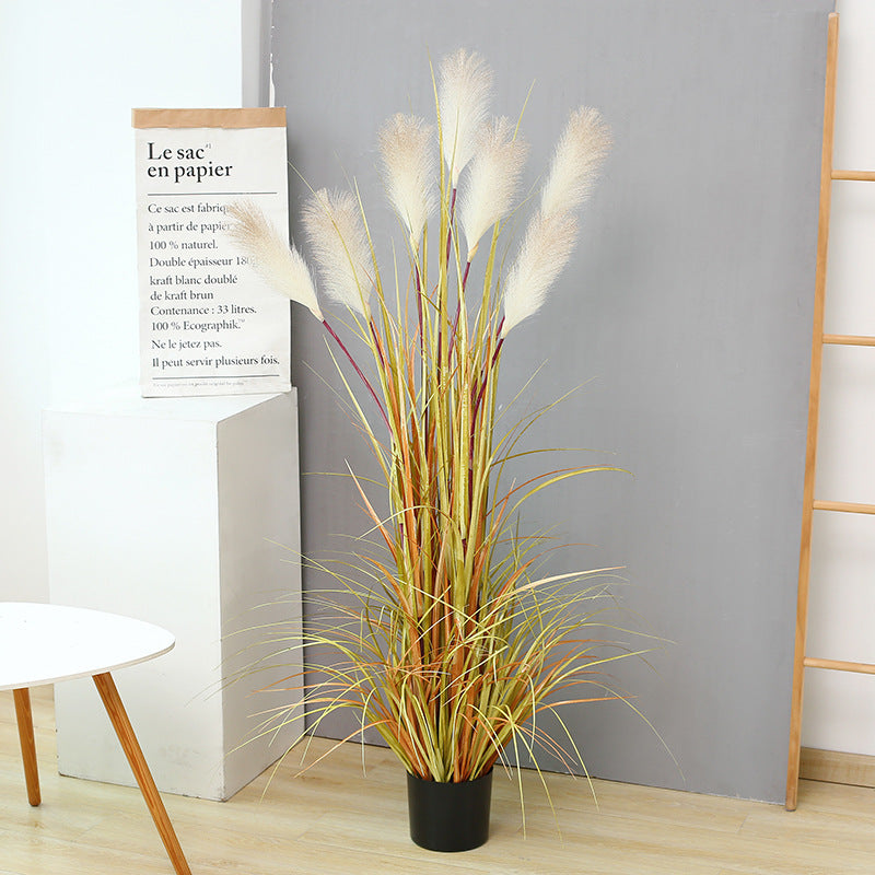 64 Inch Artificial Pampas Grass Bundle, 7 Styles, Bulk Wholesale, Decorative Faux Plants in Vase