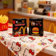 10Pcs 3D Mini McDonald's Hamburger Paper Bag Resin Charms | Wedding Decor for Dessert Table & Miniature Wedding Scene