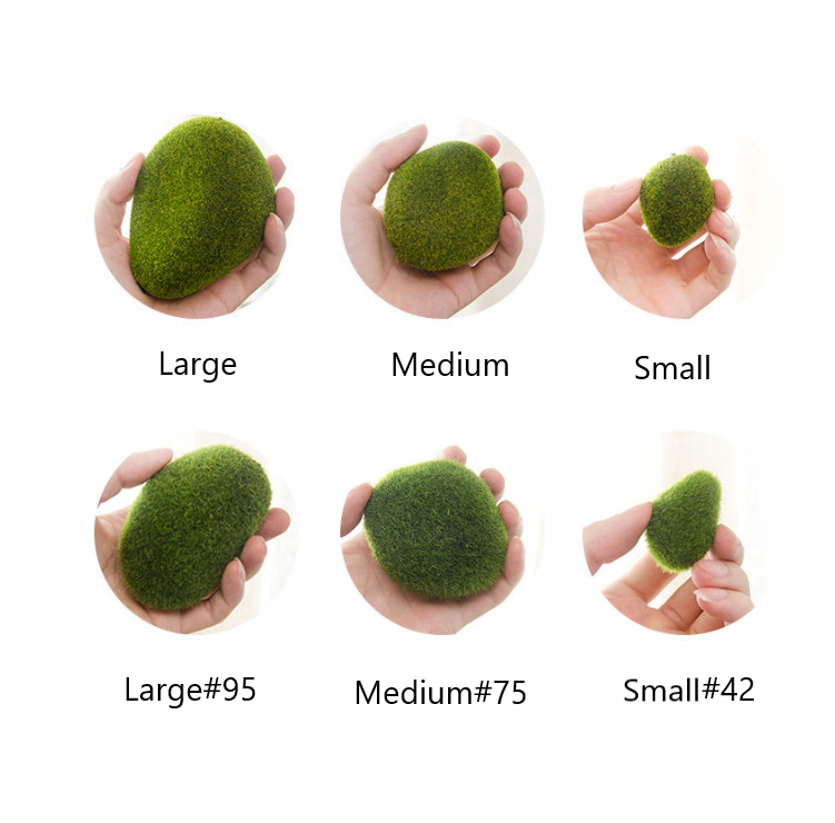 Artificial Moss Rocks Bulk, Greenery Moss Plants for DIY Fairy Garden Aquarium, Natural Look