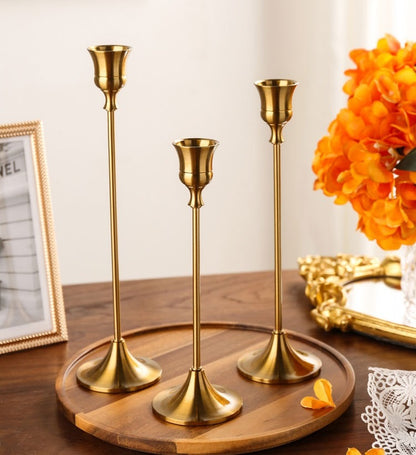 Bulk 3 Pcs Taper Candlestick Holders for Wedding Events Centerpiece Table Decor Wholesale