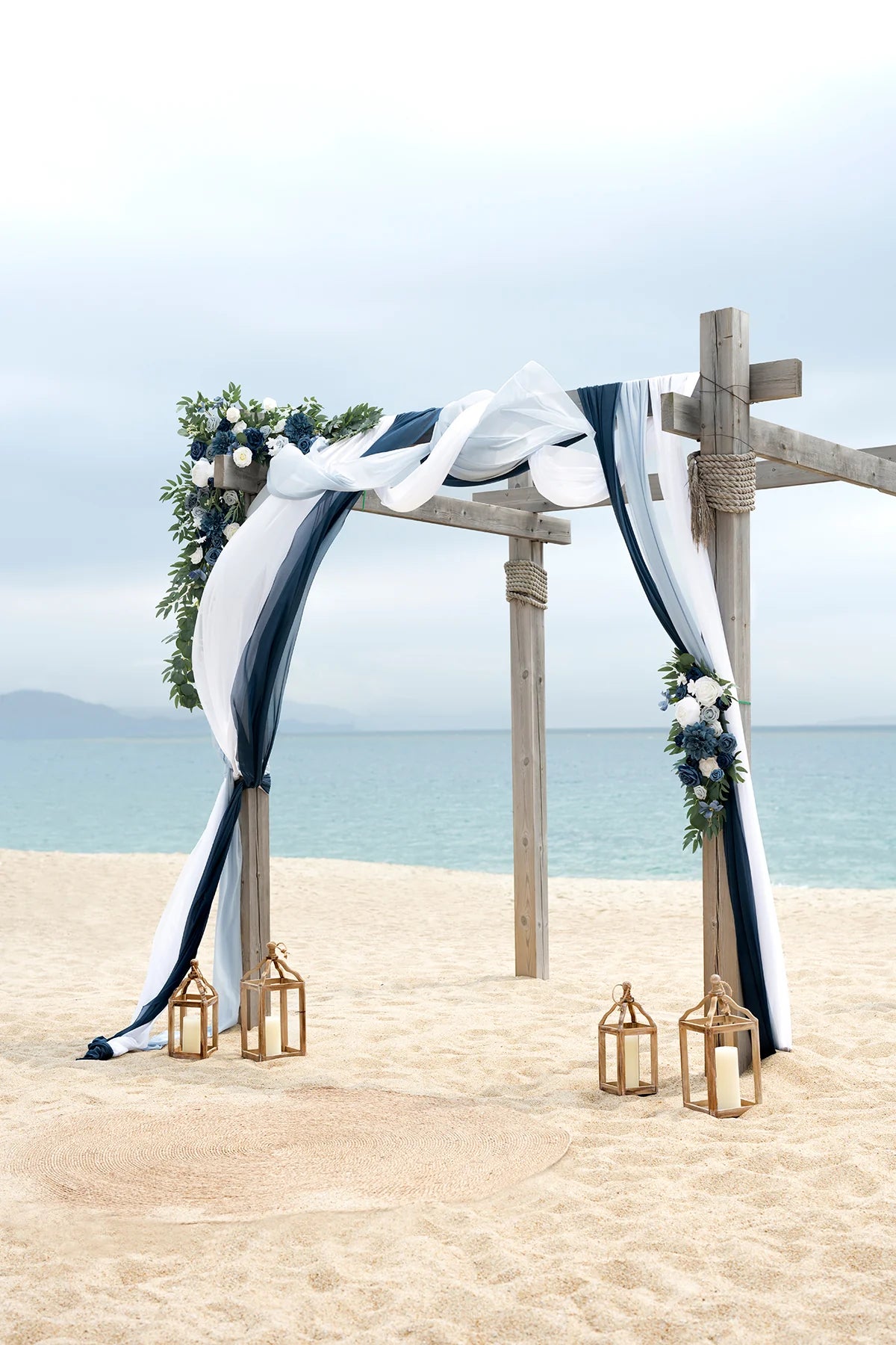 Bulk Arch Roses 2025 Artificial Chiffon Drapes UV-Resistant Fabric Boho Garden Weddings Outdoor Ceremony Hypoallergenic Wholesale