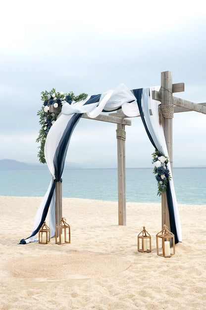 Bulk Arch Roses 2025 Artificial Chiffon Drapes UV-Resistant Fabric Boho Garden Weddings Outdoor Ceremony Hypoallergenic Wholesale