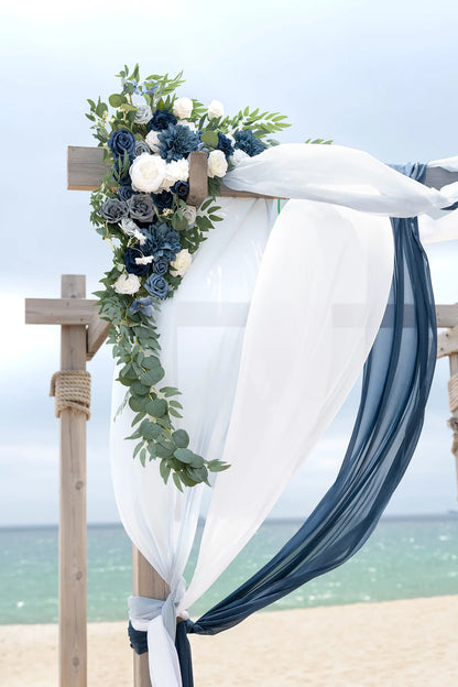 Bulk Arch Roses 2025 Artificial Chiffon Drapes UV-Resistant Fabric Boho Garden Weddings Outdoor Ceremony Hypoallergenic Wholesale