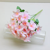 Bulk 12.6" Hydrangea Bush Artificial Silk Flowers for Home Wedding and Party Decoration Wholesale