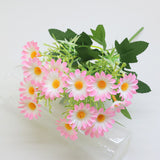 Bulk 13" Artificial Daisy Flowers Bush UV Resistant Fake Flowers for Home Garden Decorations Wholesale