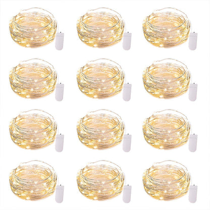 Bulk 12 Pack 6.56 ft 20 LED Battery Operated Fairy Lights for DIY Crafts Wedding Centerpieces Party Bedroom and Christmas Decorations Wholesale