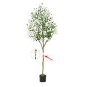 2 Pcs Large Artificial Olive Tree Plants 36 Inch UV Resistant Realistic Trunk Potted Trees