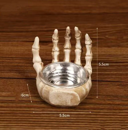 Bulk Halloween Decoration Skull Candle Holder Spooky Decoration for Escape Rooms and Murder Mysteries Wholesale