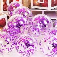 Bulk 100 Pcs 15.7 Inch Glitter Clear Latex Balloons with Sequins Inside for Wedding Birthday Party Baby Shower Decoration Wholesale
