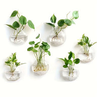 Bulk 4Pcs Wall Hanging Planter Glass Flower Vase Propagation Station for Hydroponic Bathroom Home Office Living Room Decor Wholesale