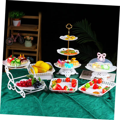 Bulk 2-Tier Dessert Stand Cake Stand Cookie Tray and Fruit Platter Versatile Party Wedding Dessert Display Wholesale