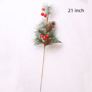 Christmas Rattan Tabletop Decoration Cuttings Artificial Holiday Decor
