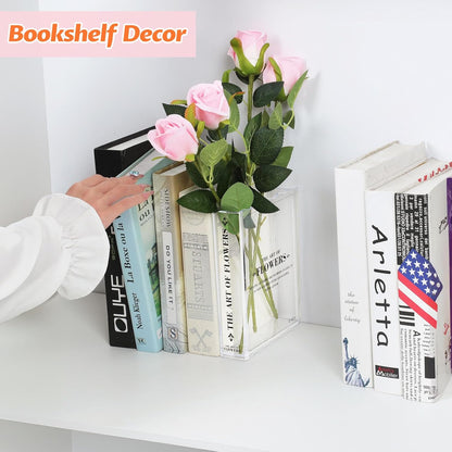 Bulk Book Shaped Flower Vase for Home Office Bookshelf Bedroom Decor Wholesale