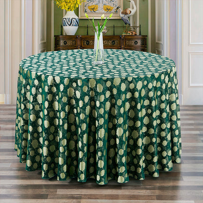 Bulk Jacquard Polyester Round Tablecloth Elegant and Durable Table Cover for Parties and Events Wholesale