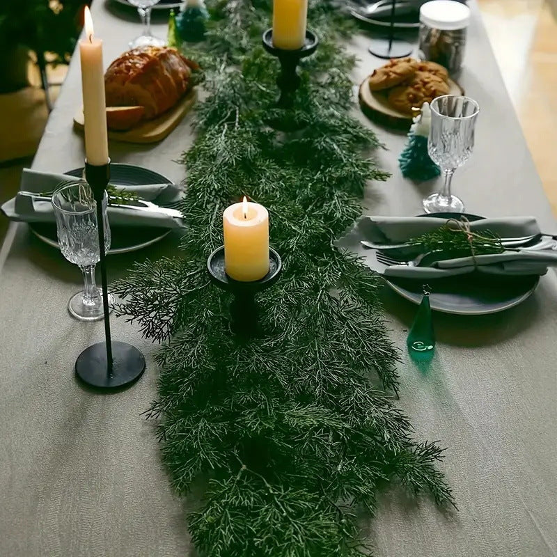 6 Ft Artificial Real Touch Cedar Garland Christmas Decoration, Bulk Quantity