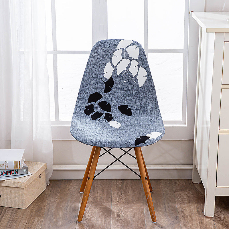 Bulk 2 Pcs Elasticity Shell Chair Covers Irregular Pattern for Restaurant and Living Room Decoration Wholesale