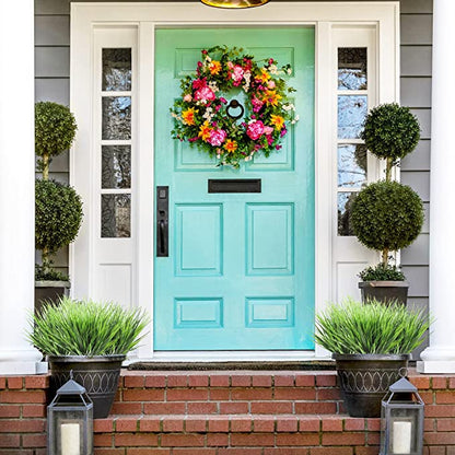 Premium 6 pcs UV Resistant Artificial Greenery Bushes High Quality Outdoor Garden Décor for Porch Landscaping Events