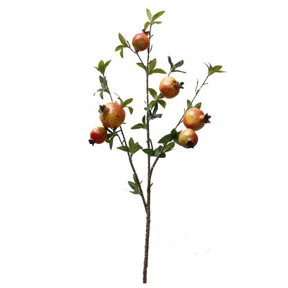 Event Artificial Pomegranate Branches, 32.7in Decorative Fruit Stems for Venue Styling