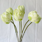 28 Inch Artificial Silk Lotus Bud Lily Stem 10 Pcs Bulk Pack