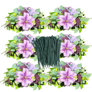 Mixed Purple Lily and Mum Artificial Flower Balls, 6 Pcs Bulk Wedding Centerpiece Decorations