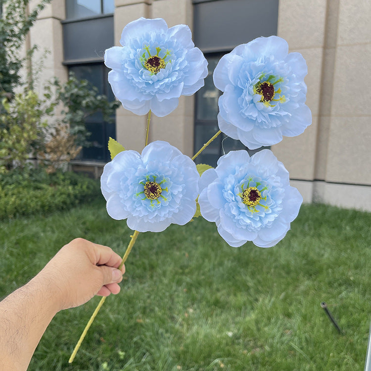 Wedding Floral Backdrop Artificial Lotus Stems - 23.23" Bendable Silk Decor for Venue Styling