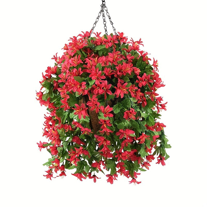 Artificial Hanging Spring Flower Garland 6 Ft UV Resistant Bulk Patio Garden Decor