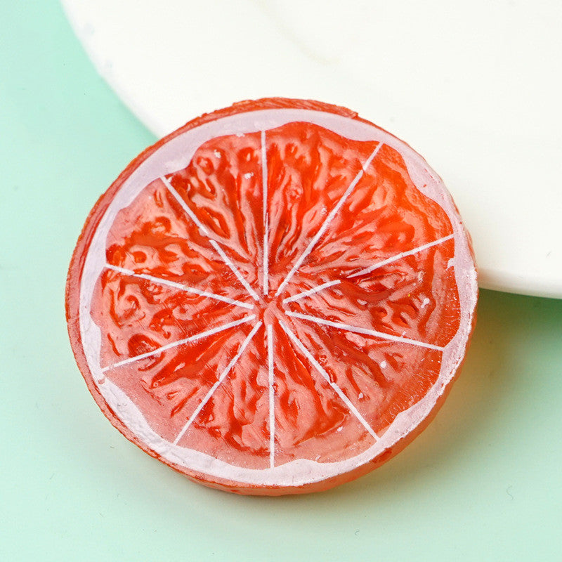 10 Pcs Artificial Fruit Slices, Lifelike Simulation, Decorative Bulk Set