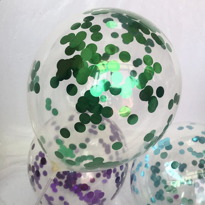 Bulk 100 Pcs 15.7 Inch Glitter Clear Latex Balloons with Sequins Inside for Wedding Birthday Party Baby Shower Decoration Wholesale