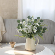 70 Pcs Mixed Artificial Flowers and Greenery Stems with Eucalyptus Leaves for DIY Floral Arrangements
