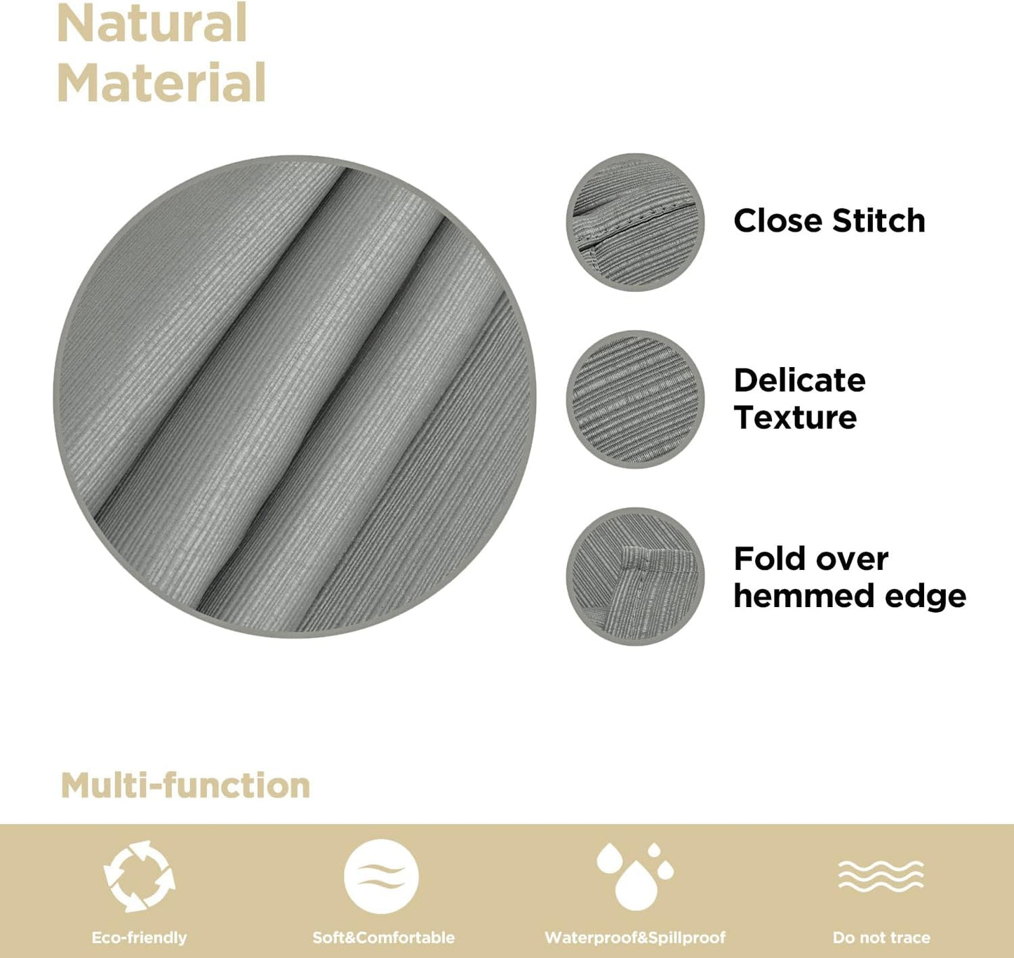 Bulk Solid Plaid Jacquard Spring Tablecloth Wrinkle and Water Resistant, Contemporary Woven Decorative Table Cover for Holiday Events Wholesale