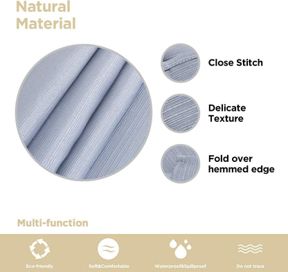 Bulk Solid Plaid Jacquard Spring Tablecloth Wrinkle and Water Resistant, Contemporary Woven Decorative Table Cover for Holiday Events Wholesale