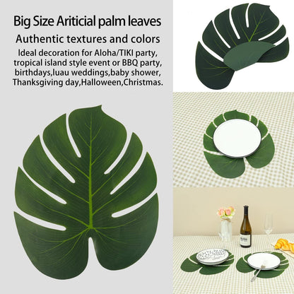 Bulk 50 Pcs Hawaiian Leaf Table Mats Perfect for Summer Parties Weddings and More Wholesale