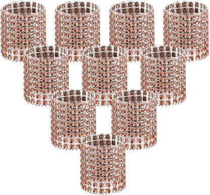 Bulk 50 Pcs Water Diamond Napkin Rings: Sparkling Decor for Table Settings Weddings Dinners Holiday Parties and Family Gatherings Wholesale