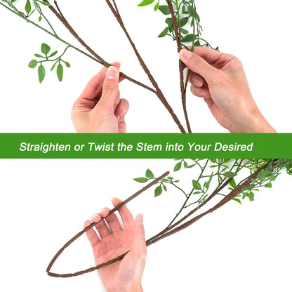 Artificial Nandina Stems, 43.3" Tall Faux Greenery Branches for Venue Styling & Event Decor