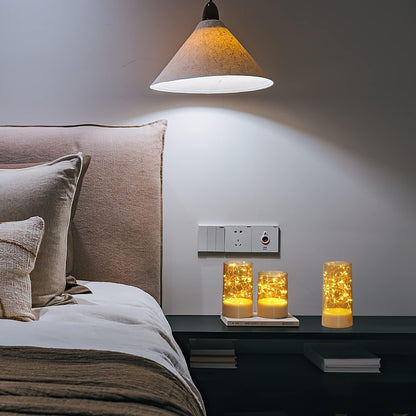 Bulk 3 Pcs LED Flickering Flameless Candle Light String Ideal Centerpiece Decor for Kitchen Coffee Tables Restaurants and Living Rooms Wholesale