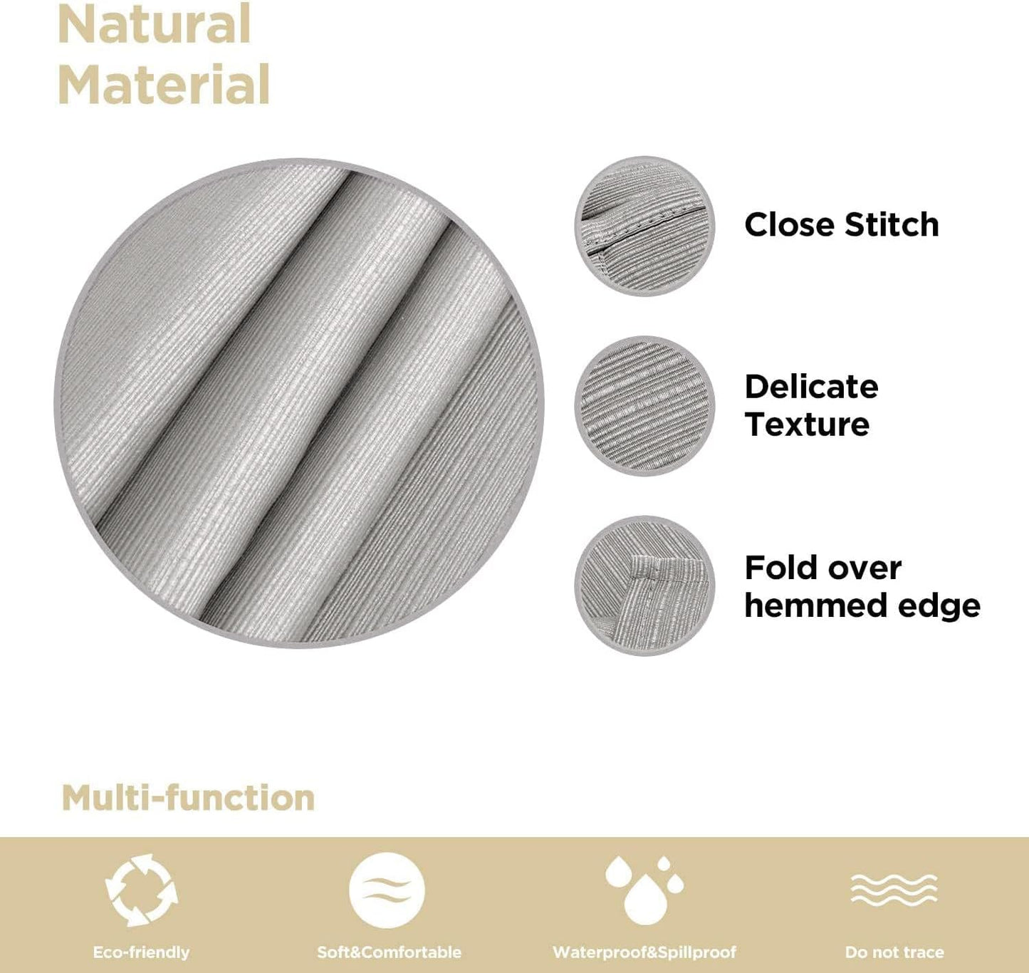 Bulk Solid Plaid Jacquard Spring Tablecloth Wrinkle and Water Resistant, Contemporary Woven Decorative Table Cover for Holiday Events Wholesale