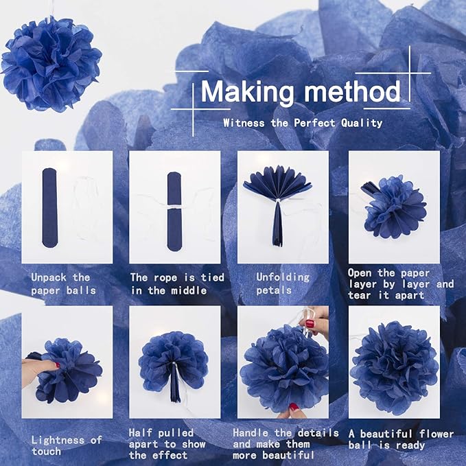 Bulk Independence Day Party Decorations Kit with Red White Blue Hanging Paper Fans Hanging Swirls Flag Pennant Foil Fringe Pom Poms for Holiday Party Supplies Decor Wholesale