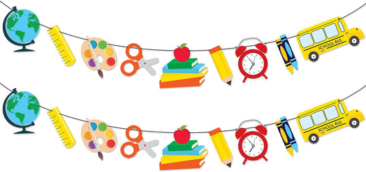 Bulk 10ft Back to School Banner Teacher Appreciation Decorations Large Back to School Garland for Classroom Party Wholesale