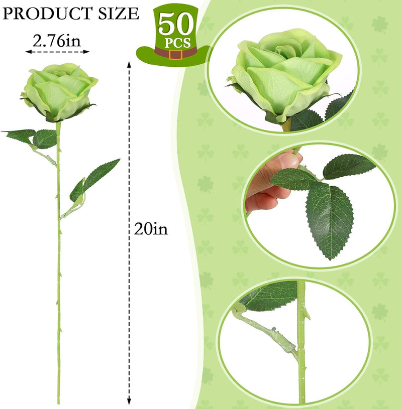 50 Pcs Artificial Velvet Silk Roses White 12 Inch Realistic Flowers for Wedding Home Decor