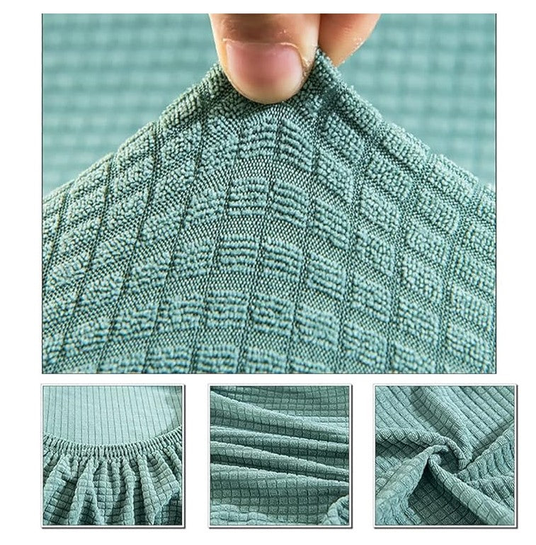 Bulk Elastic Shell Chair Cover Thicken Grid Pattern Dining Chair Covers for Weddings Party Home Decor Wholesale