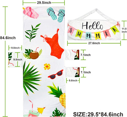 Bulk Beach Folding Chair Cover with Pockets Suitable for Patio Loungers Ideal for Sunbathing and Pool Party Decor Wholesale