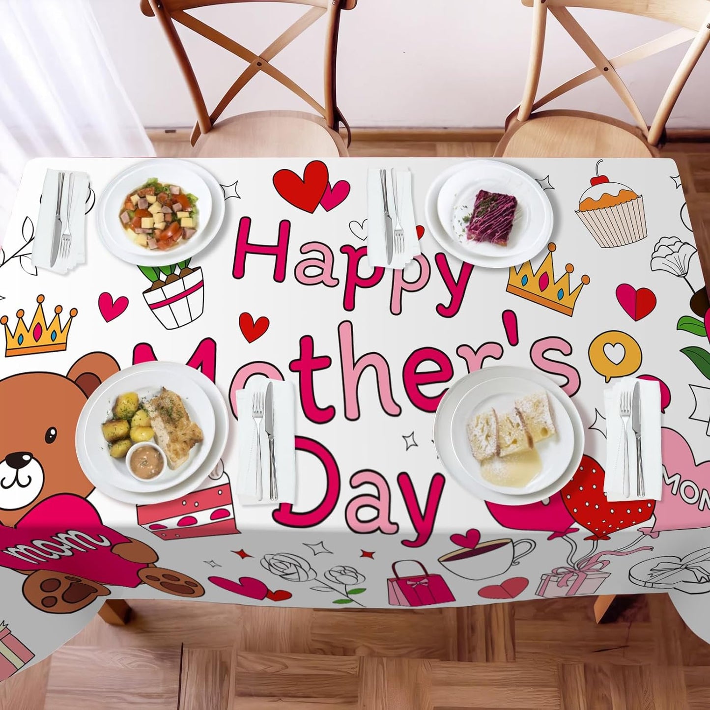 Bulk Vibrant Rainbow Disposable Tablecloth 54x108 Inches Ideal for Birthday Parties Buffets Disco and Mermaid Themed Decor Wholesale