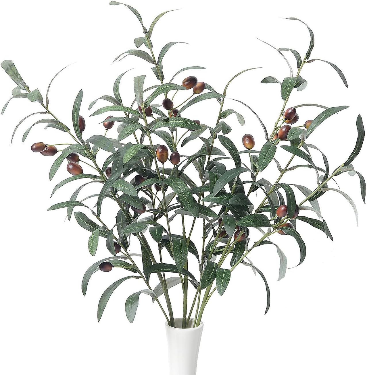 Bulk 5 Pcs Artificial Olive Branches: Perfect Decor for Events Parties Wholesale