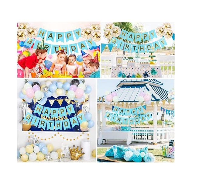 Bulk Happy Birthday Banner with Confetti Balloons for Birthday Party Decoration Supplies Wholesale