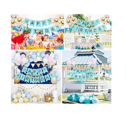 Bulk Happy Birthday Banner with Confetti Balloons for Birthday Party Decoration Supplies Wholesale