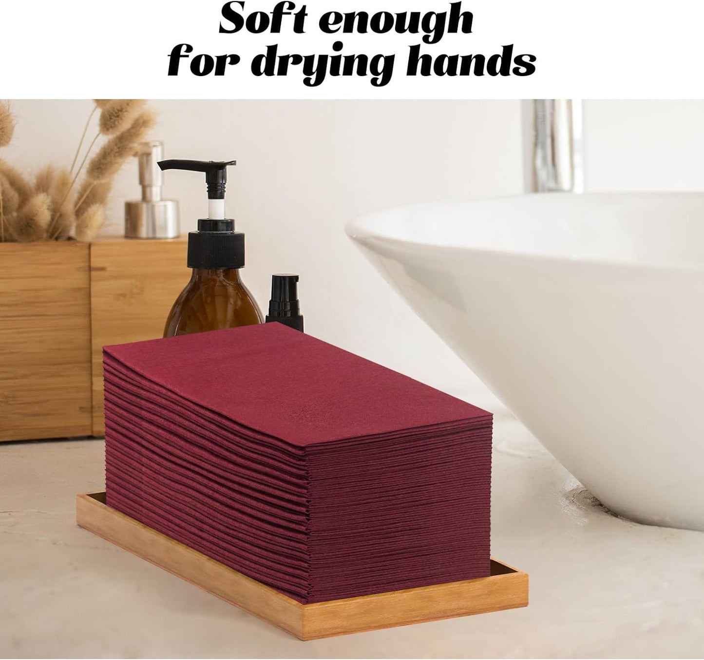 Bulk 100 Pcs 16.5" x 16.5" Premium Dinner Napkins with Flatware Pocket Soft Absorbent Cloth for Kitchen Parties Weddings Events Wholesale